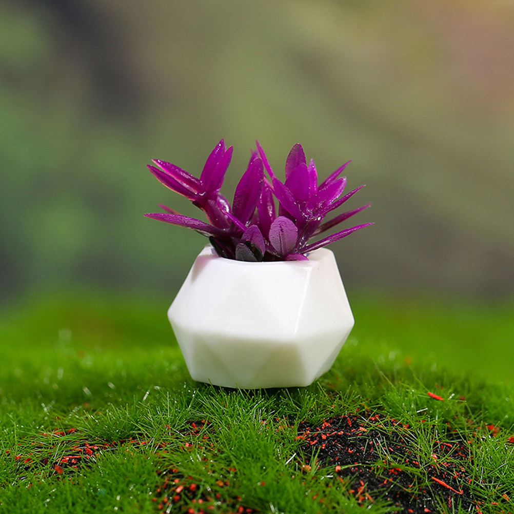 Bonsai Garden House - 8Pcs Mini Bonsai Ornament Resin Artificial