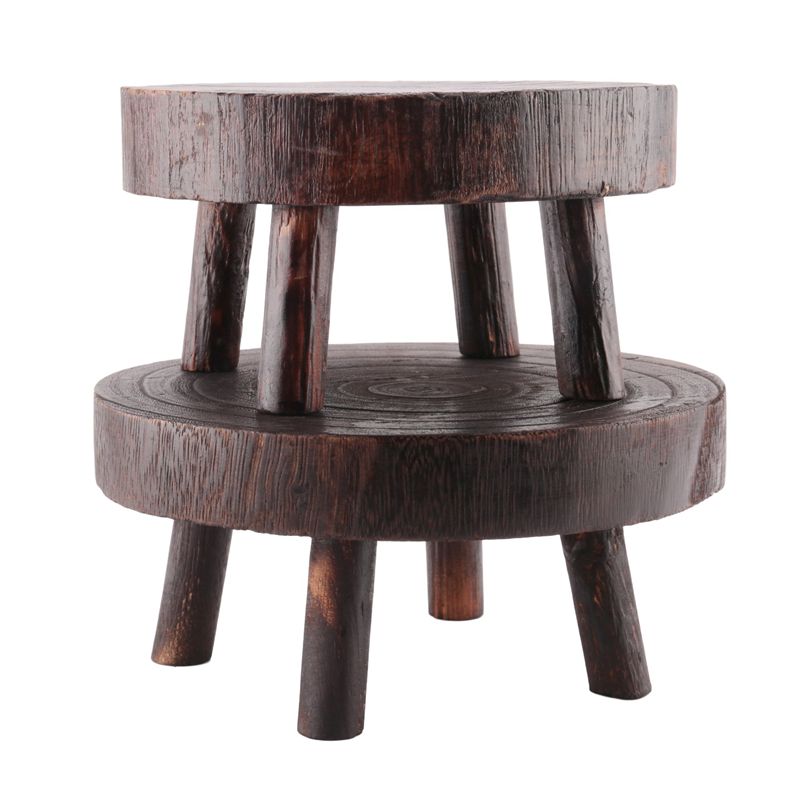 Bonsai Garden Display Stands - ABVT-2Pcs Mini Wooden Stool Flower Display