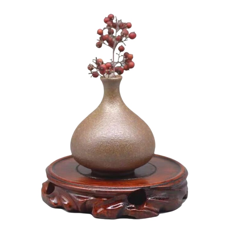 Bonsai Garden Display Stands - Premium Natural Wooden Bases Gardening Pot