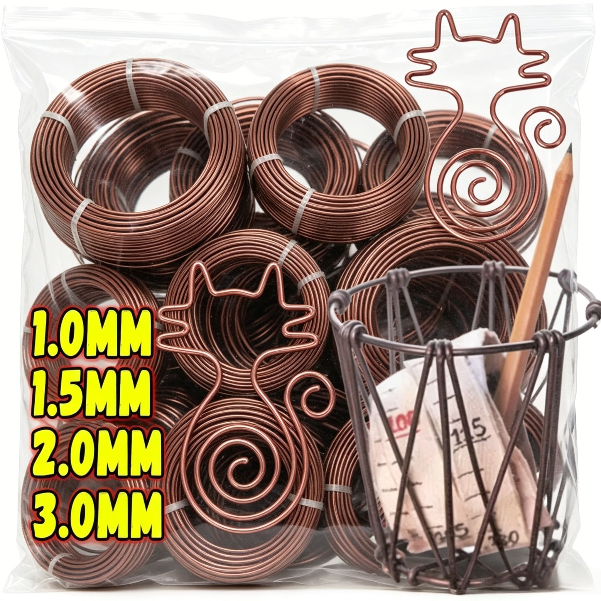 Bonsai Wire Aluminum - Brown Aluminum Bonsai Wires Plant Support