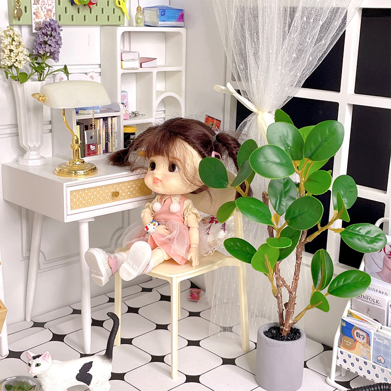 1:6 Dollhouse Miniature Potted - Bonsai Garden House recension och pris