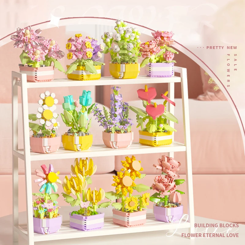 Flower Succulents Building Blo - Bonsai Garden Tree recension och pris