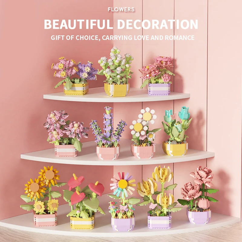 Flower Succulents Building Blo - Bonsai Garden Tree recension och pris