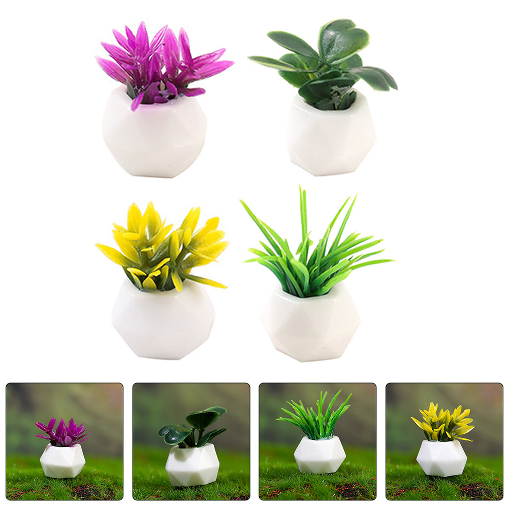 8Pcs Mini Bonsai Ornament Resi - Bonsai Garden House recension och pris
