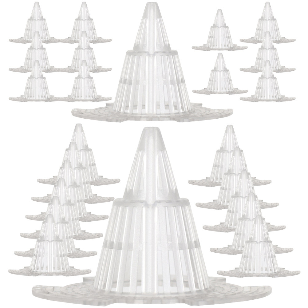 24Pcs Cone Plastic Flower Pot  - Bonsai Garden Plants recension och pris