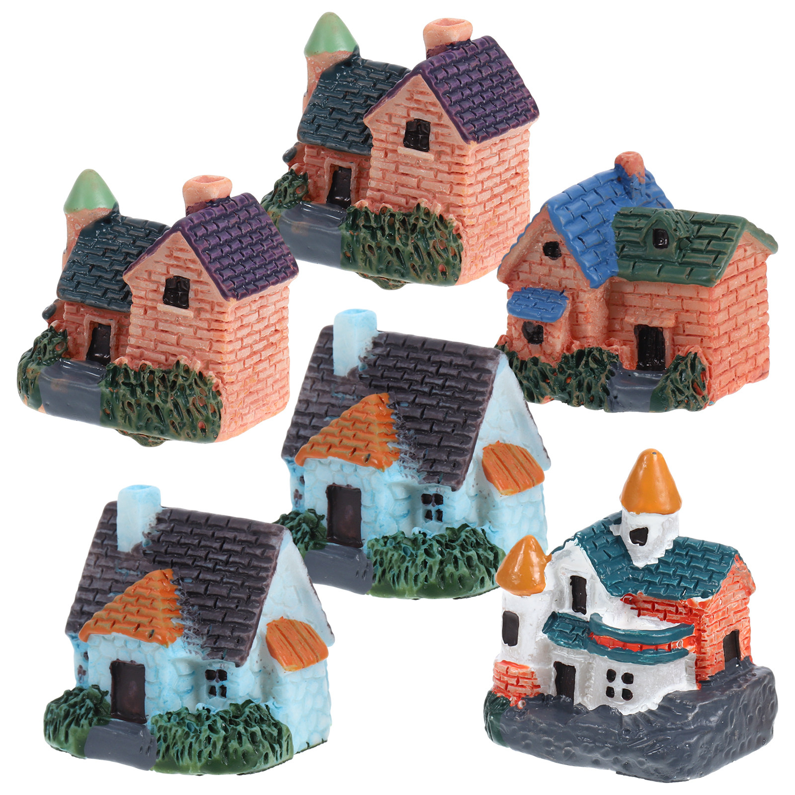 6Pcs Miniature Thatched Hut De - Bonsai Garden House recension och pris
