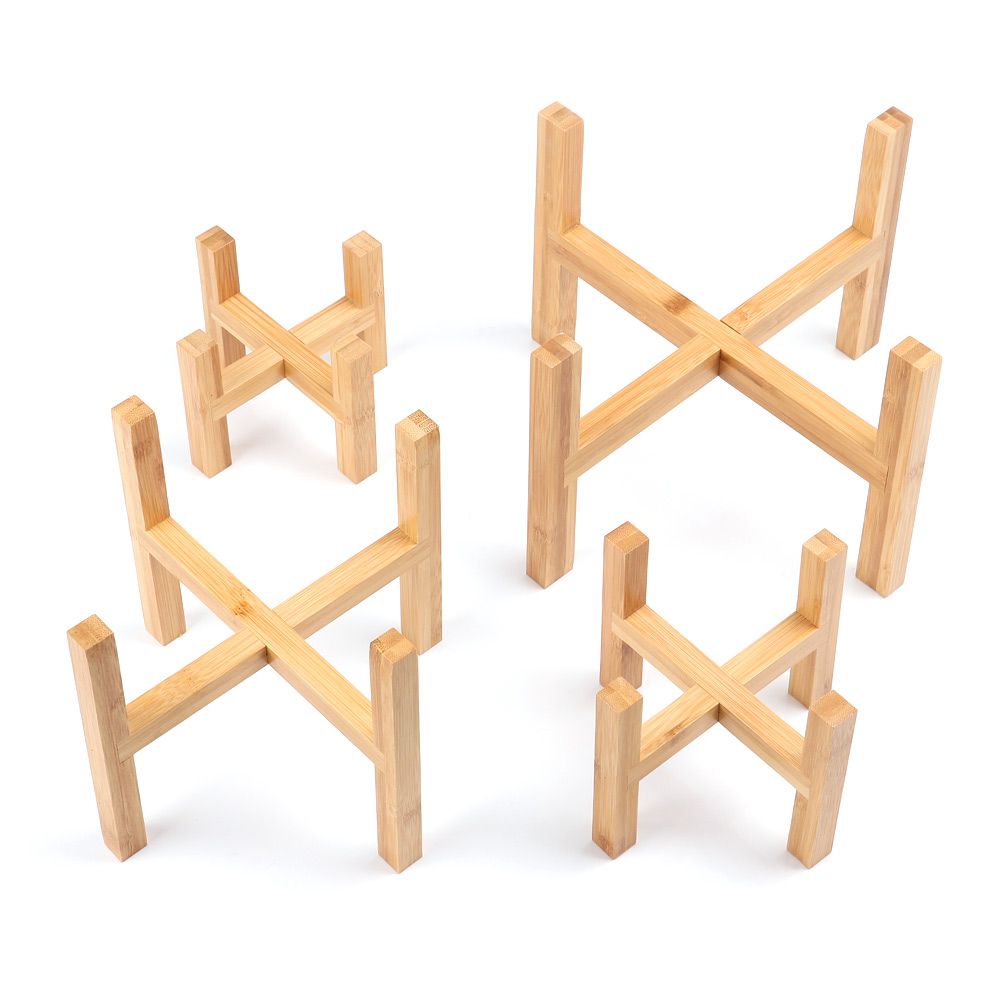 Wood Flowerpot Holder Floor-St - Bonsai Garden Display Stands recension och pris