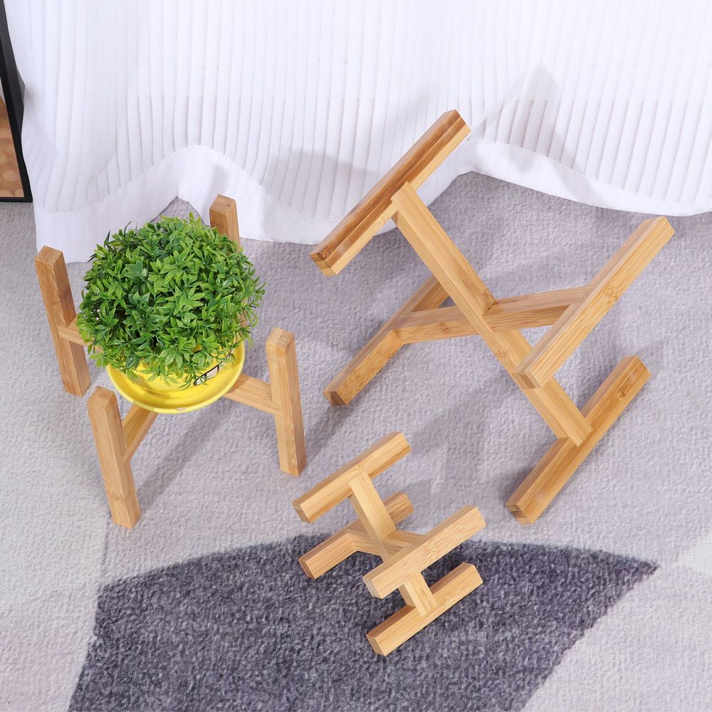 Wood Flowerpot Holder Floor-St - Bonsai Garden Display Stands recension och pris