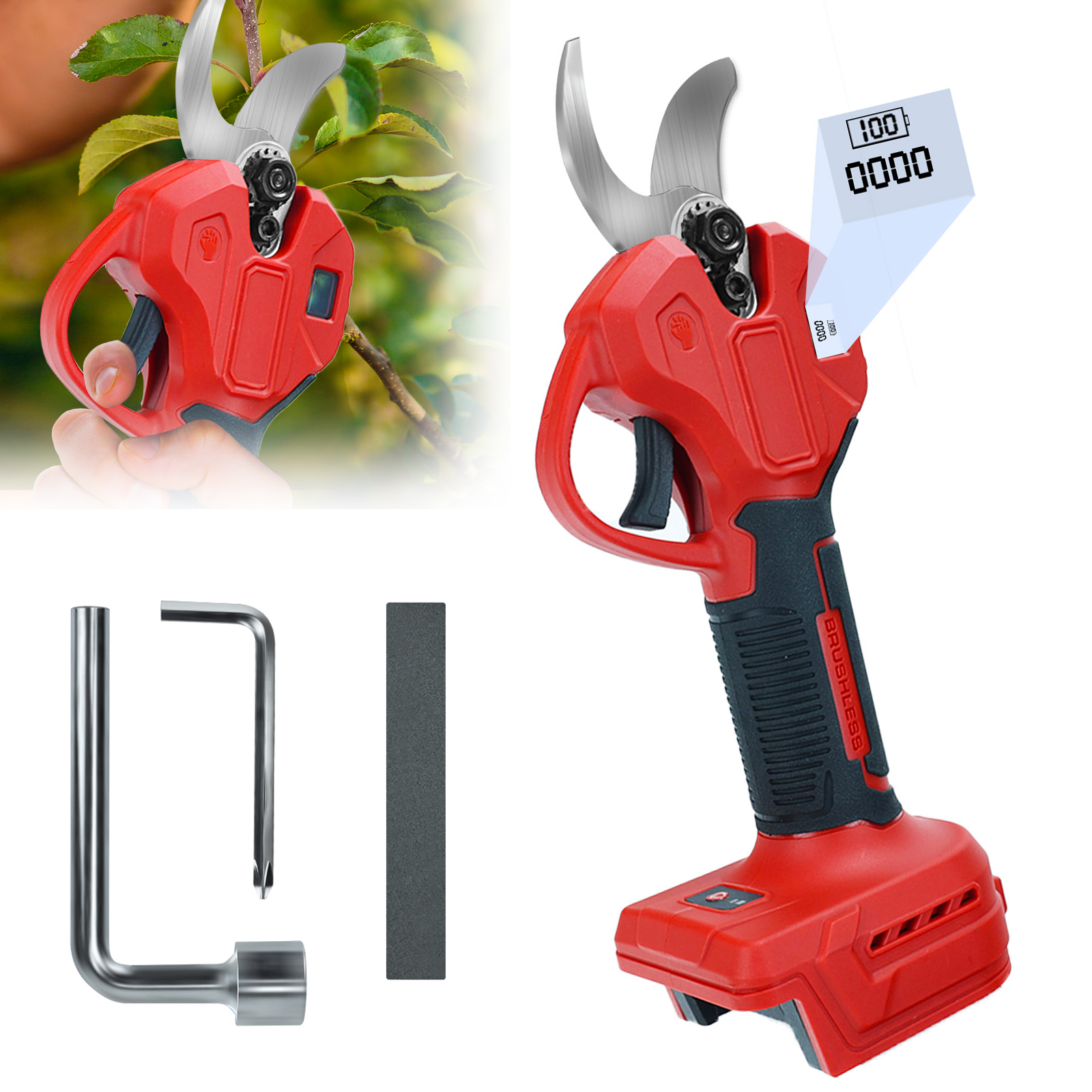 30mm Brushless Electric Prunin - Bonsai Garden Tree recension och pris