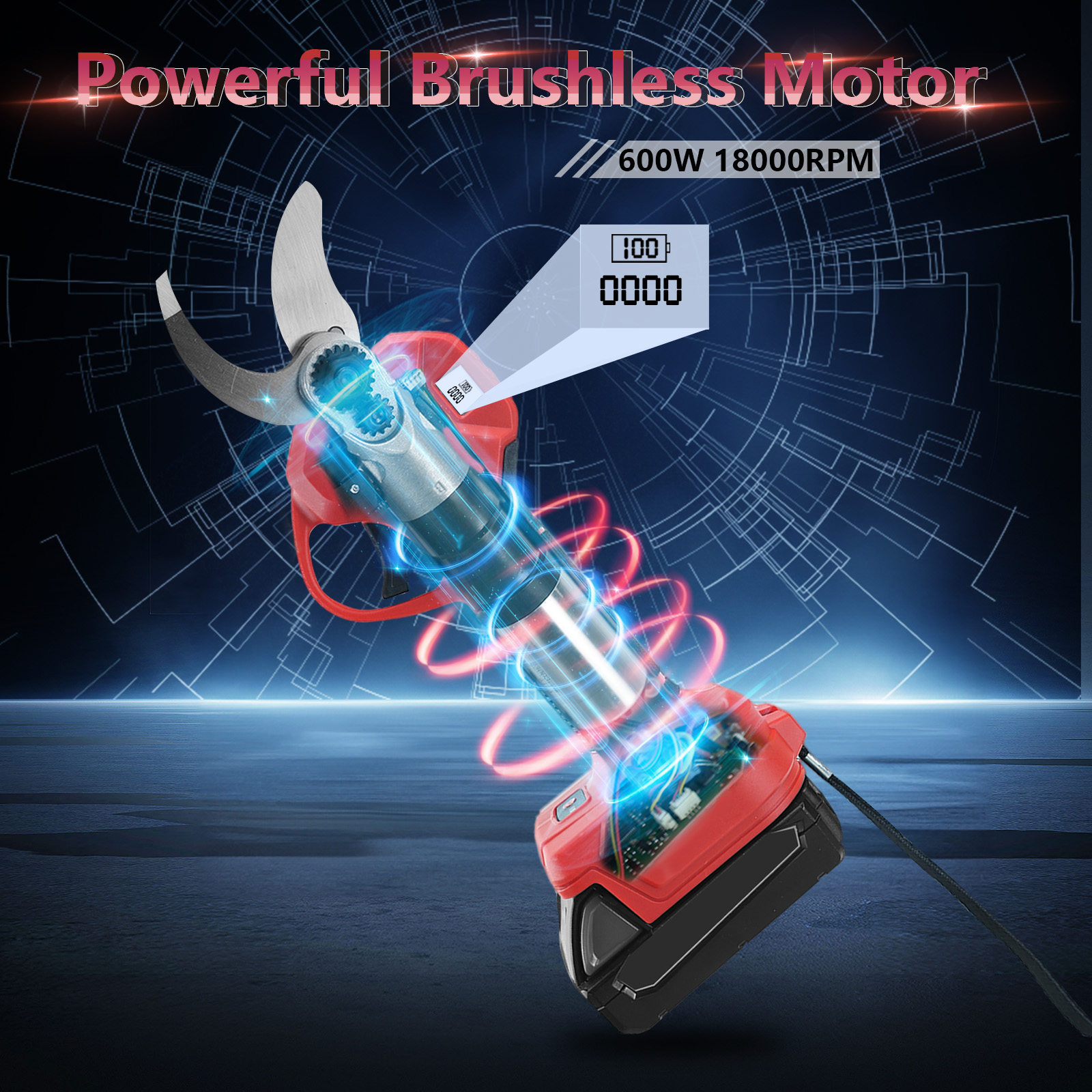 30mm Brushless Electric Prunin - Bonsai Garden Tree recension och pris