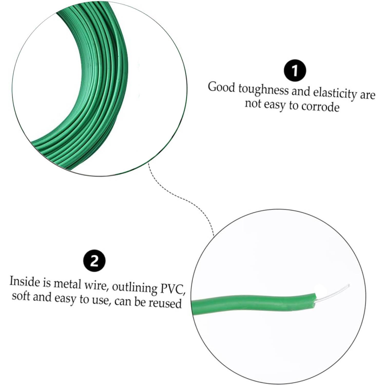 5/8/10m garden plant tying rop - Bonsai Wire Aluminum recension och pris