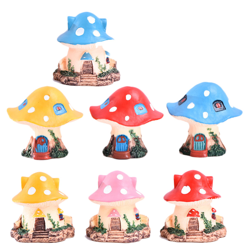 1PC Kawaii Garden Mini Mushroo - Bonsai Garden House recension och pris