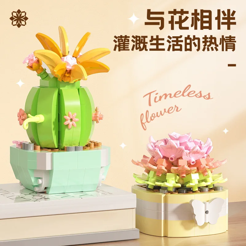 Flower Succulents Building Blo - Bonsai Garden Tree recension och pris