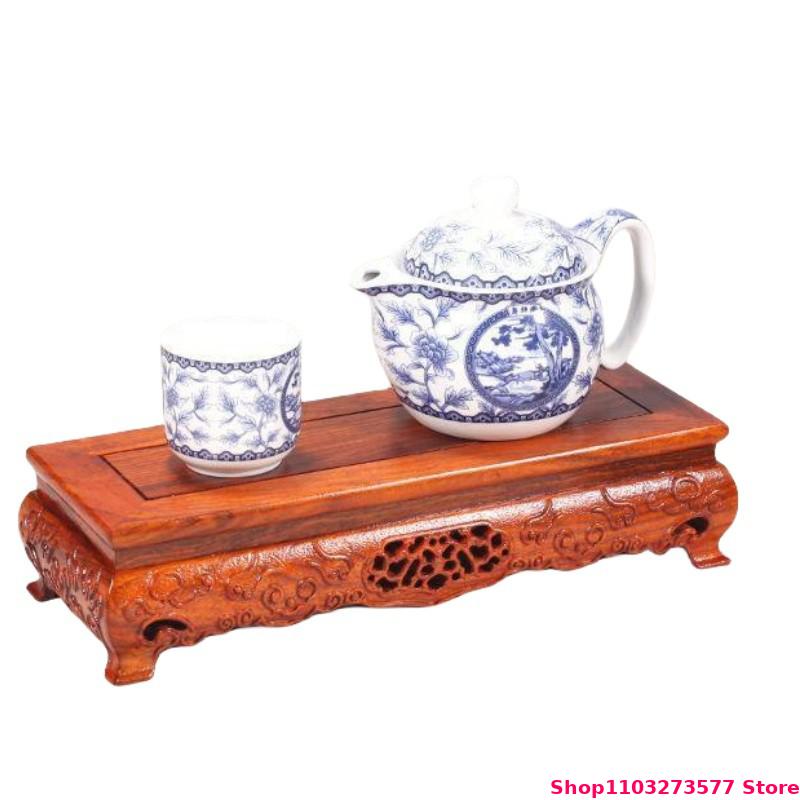Wooden Carved Pattern Display  - Bonsai Garden Display Stands recension och pris