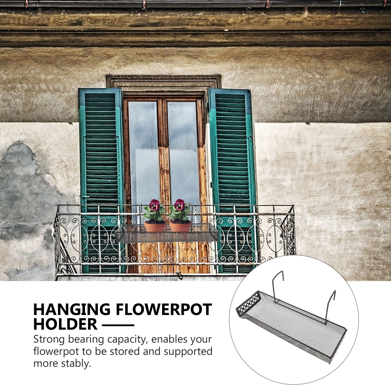 Balcony Plant Hanger Rack Heav - Bonsai Garden Plants recension och pris