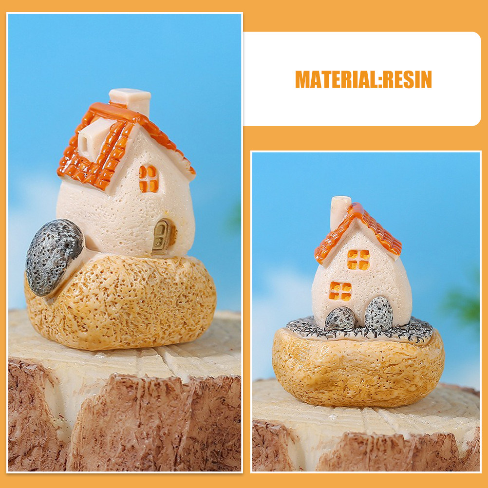 3Pcs Resin Miniature Houses Mi - Bonsai Garden House recension och pris