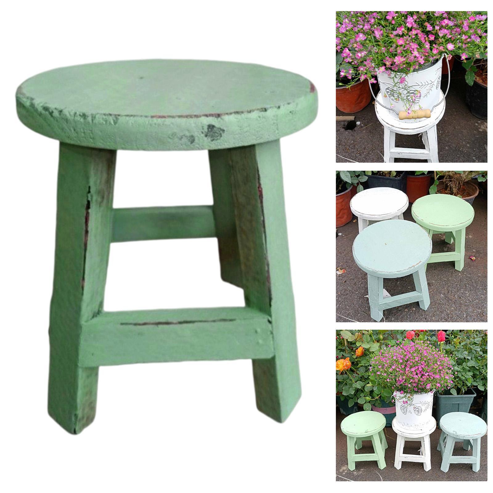 Wood Stool Plant Stand Display - Bonsai Garden Display Stands recension och pris