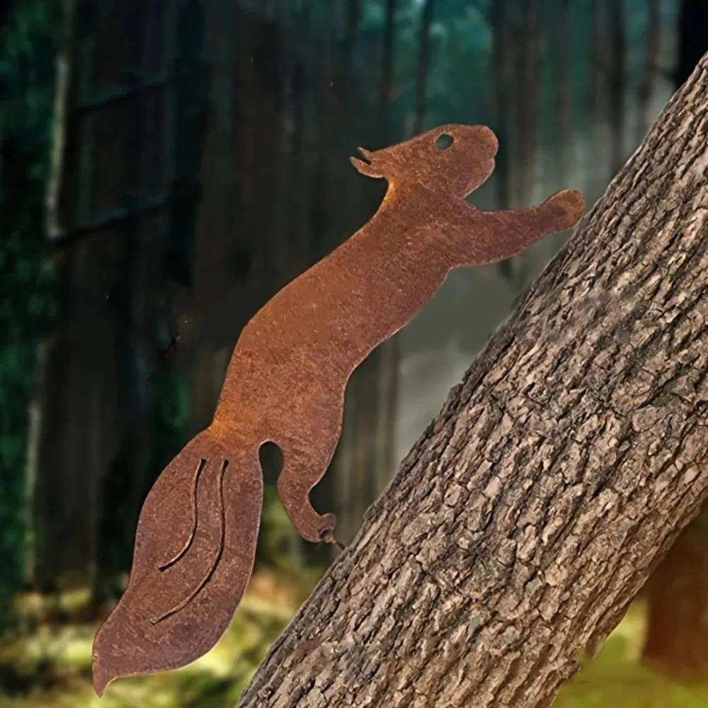 1pc Rustic Squirrel Metal Tree - Bonsai Garden Tree recension och pris