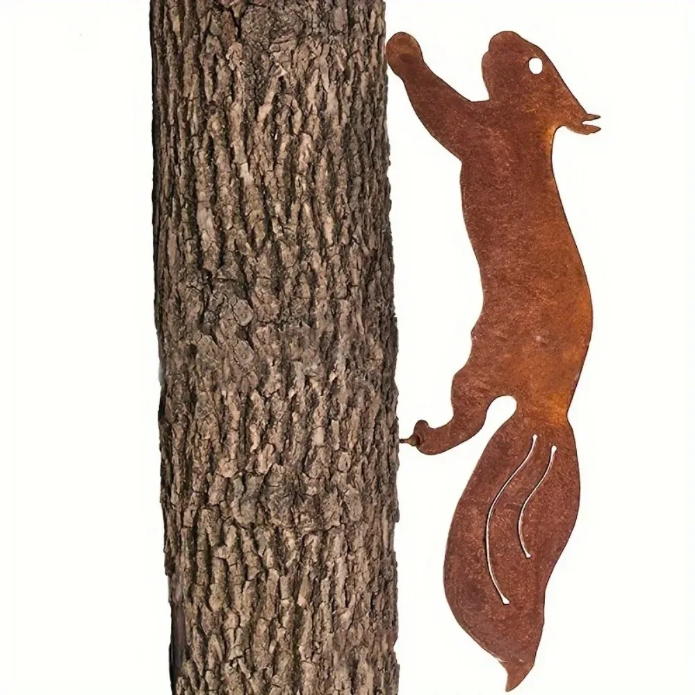 1pc Rustic Squirrel Metal Tree - Bonsai Garden Tree recension och pris
